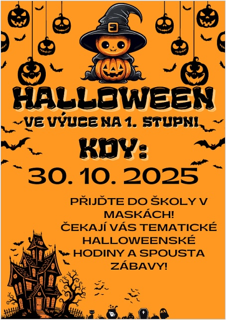 30.10.2025 HALLOWEEN VE VÝUCE NA 1.STUPNI